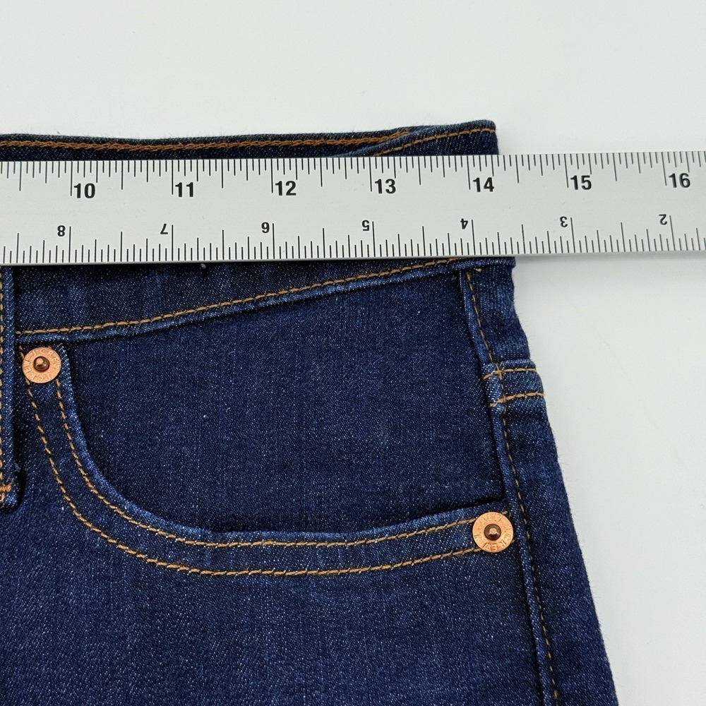 J.CREW Jeans Women's Size 27 9" Toothpick  Stretch Skinny Blue High-rise Zip Fly - Picture 5 of 13